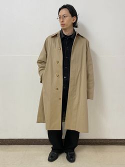L`etiquette × EDIFICE】ライダーコートのコーディネートスナップ
