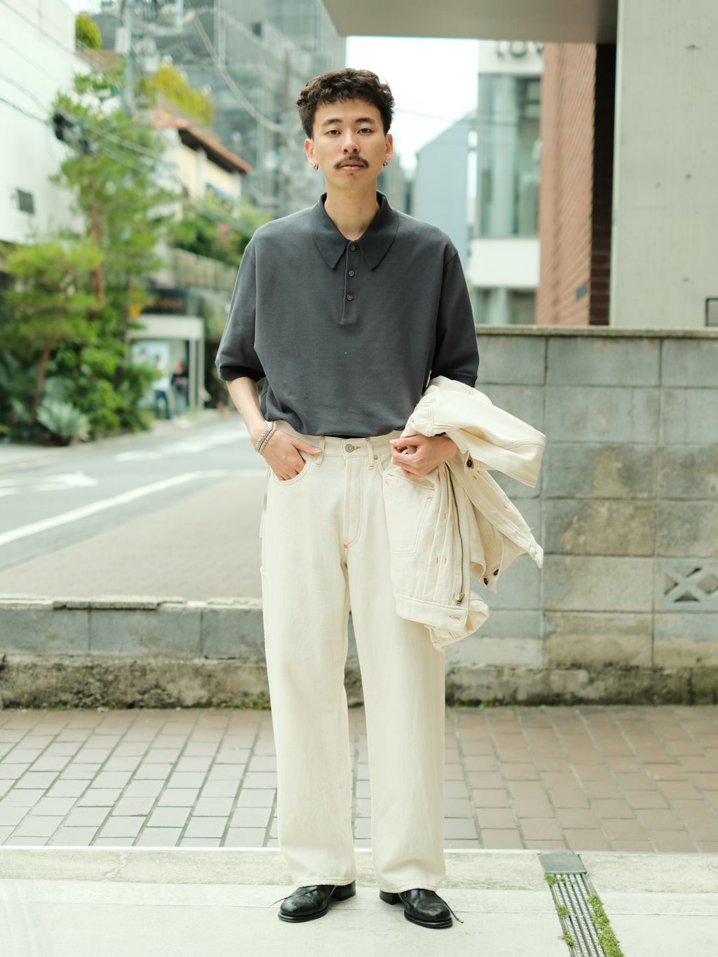 LE / エルイー】SEED STITCH：ポロシャツのコーディネートスナップ