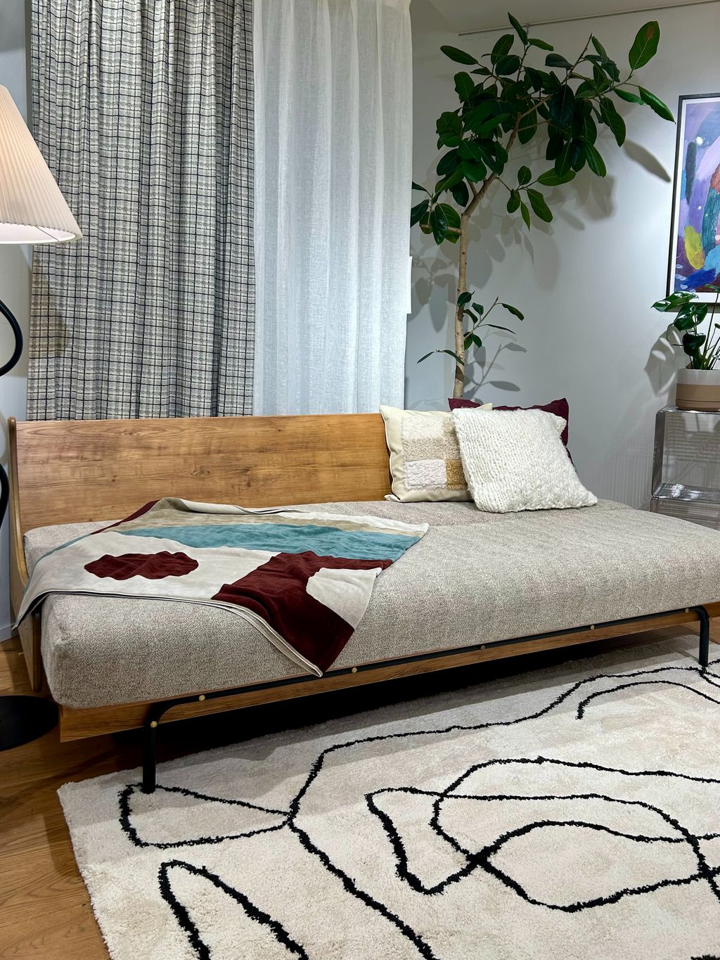 大型商品》HABITAT SOFA BED 200cm BEIGE ハビタソファ ベットの