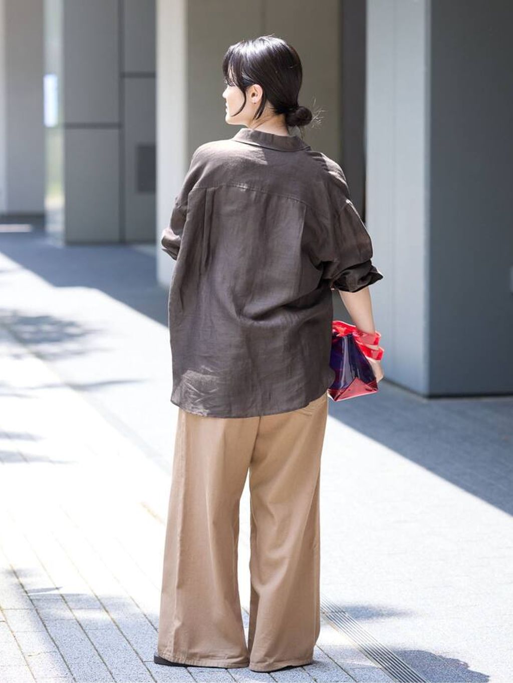追加》ラミーリヨセル2wayシャツのコーディネートスナップ（rio