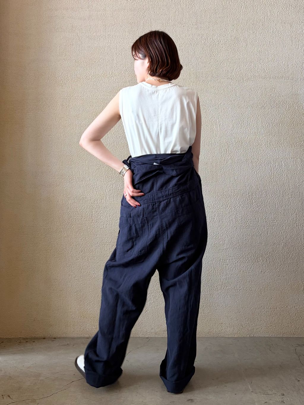HTS】COTTON LINEN OVERALLSのコーディネートスナップ（A.D）｜journal