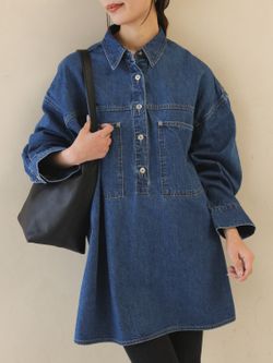 LE DENIM フィールドオーバーチュニックのコーディネートスナップ