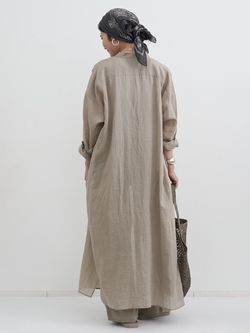 Ramie Shirts Dressのコーディネートスナップ（STAFF.T）｜L