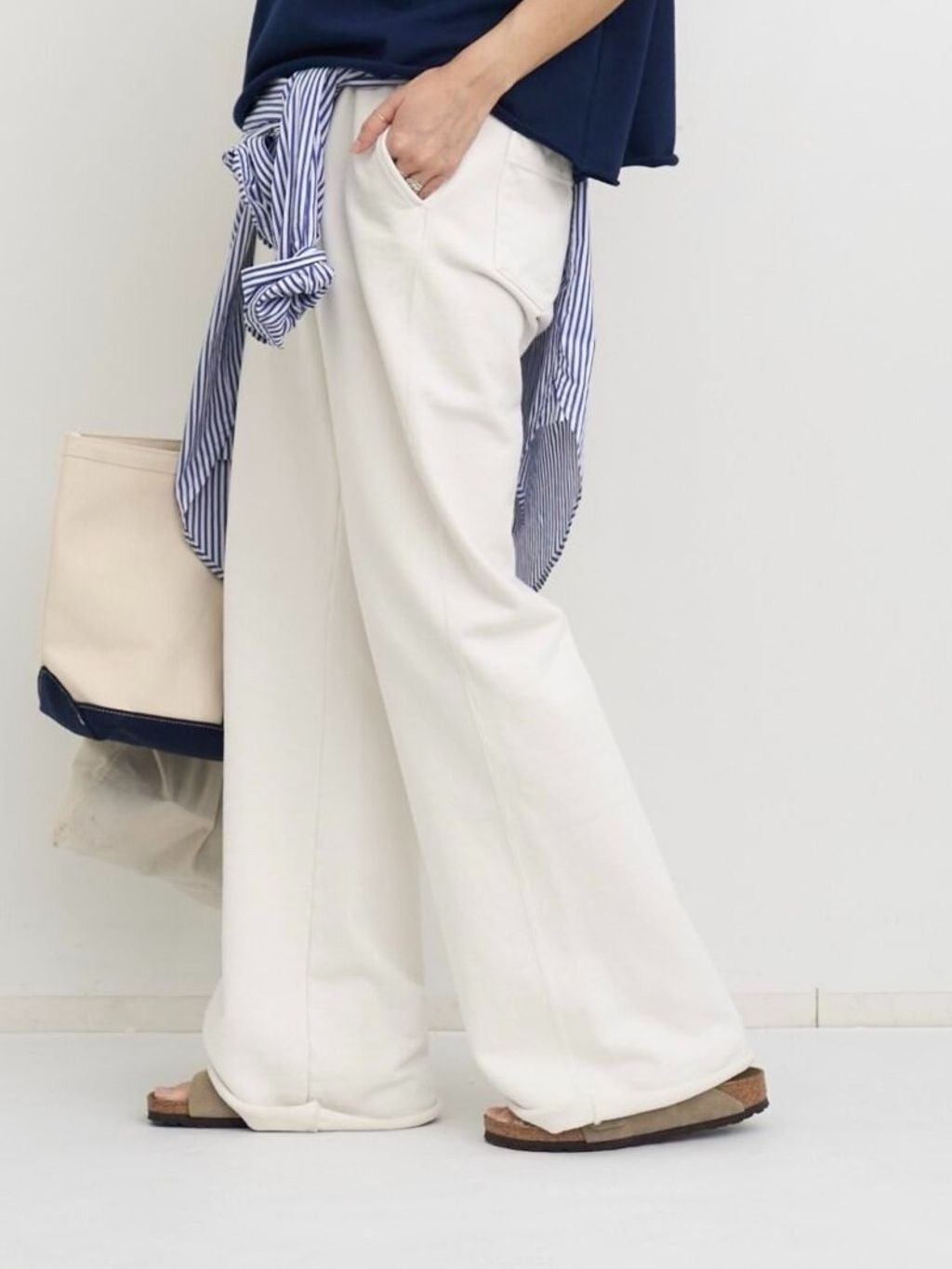 AMERICANA/アメリカーナ】 Short Sleeve Cut Off Sweatの