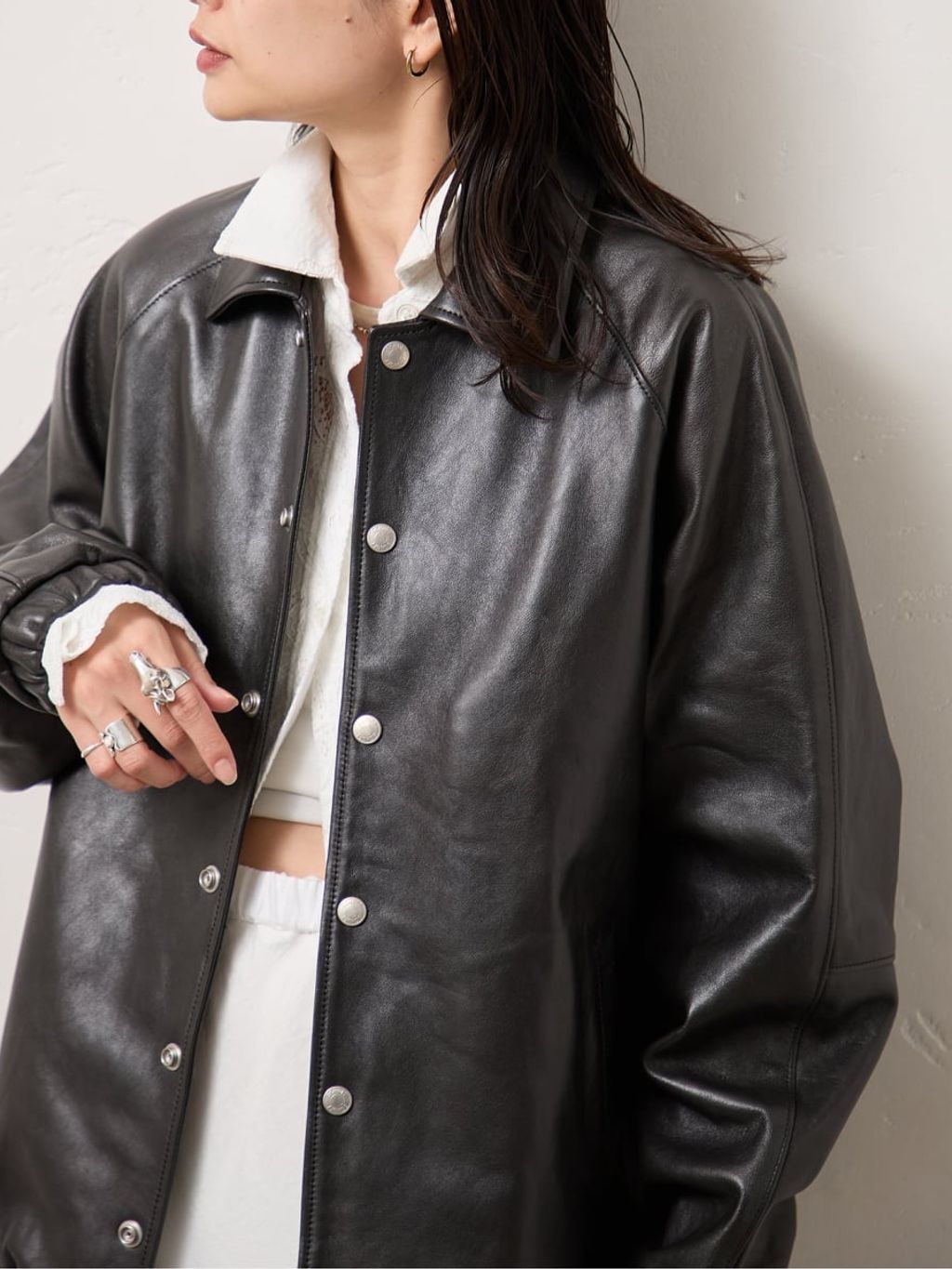 予約》別注【Schott/ショット】for JS ラムレザー コーチジャケットの