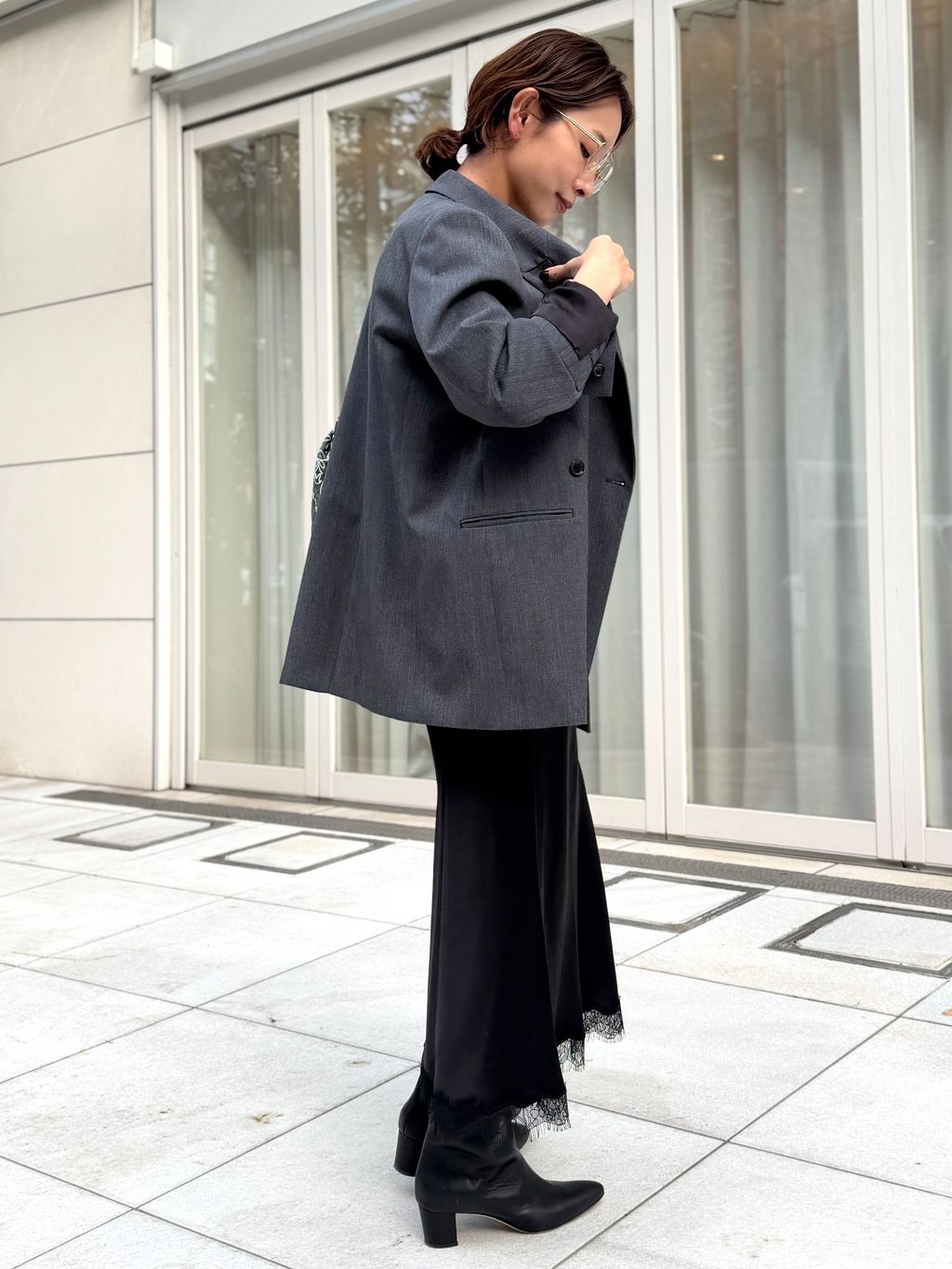 DOUBLE BREASTED JACKETのコーディネートスナップ（PR Sasaki）｜L