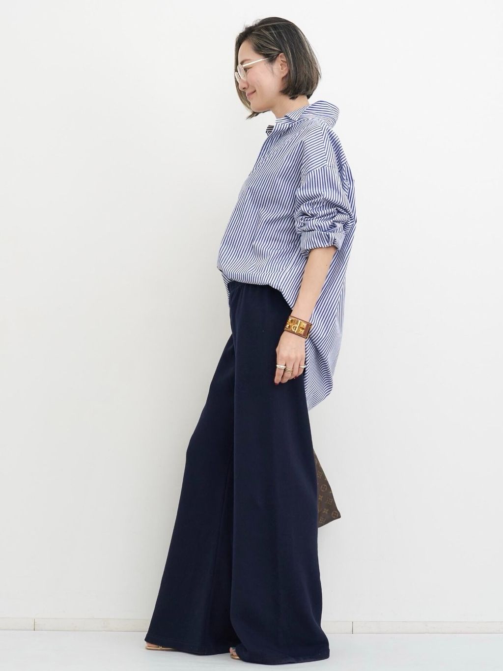 London Stripe Shirtのコーディネートスナップ（STAFF.S）｜L