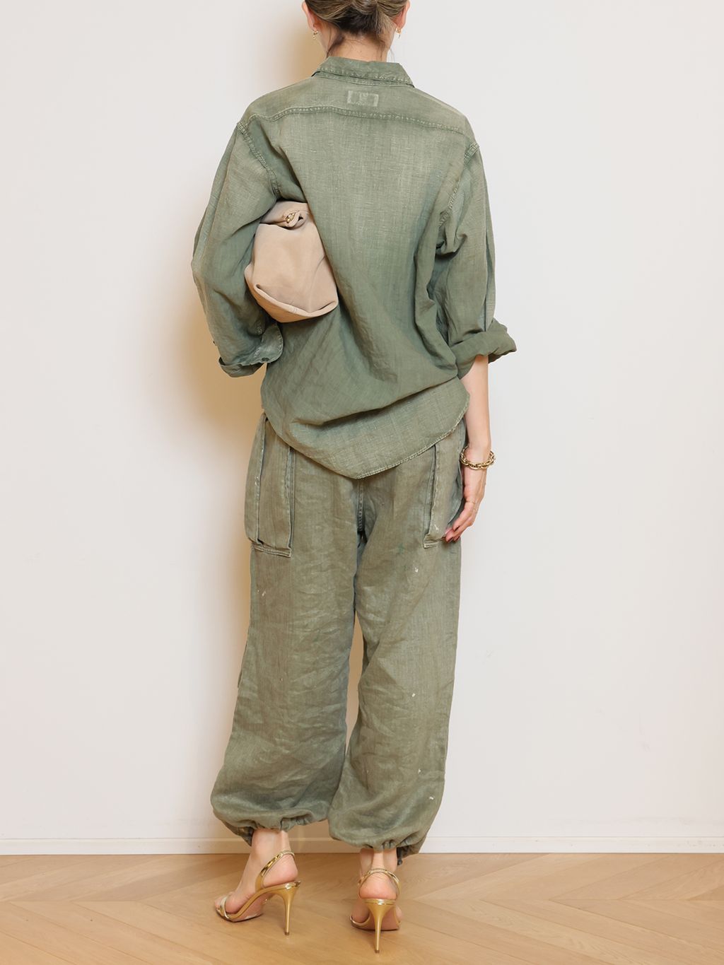 HERILL/ヘリル】HBT linen カーゴパンツのコーディネートスナップ