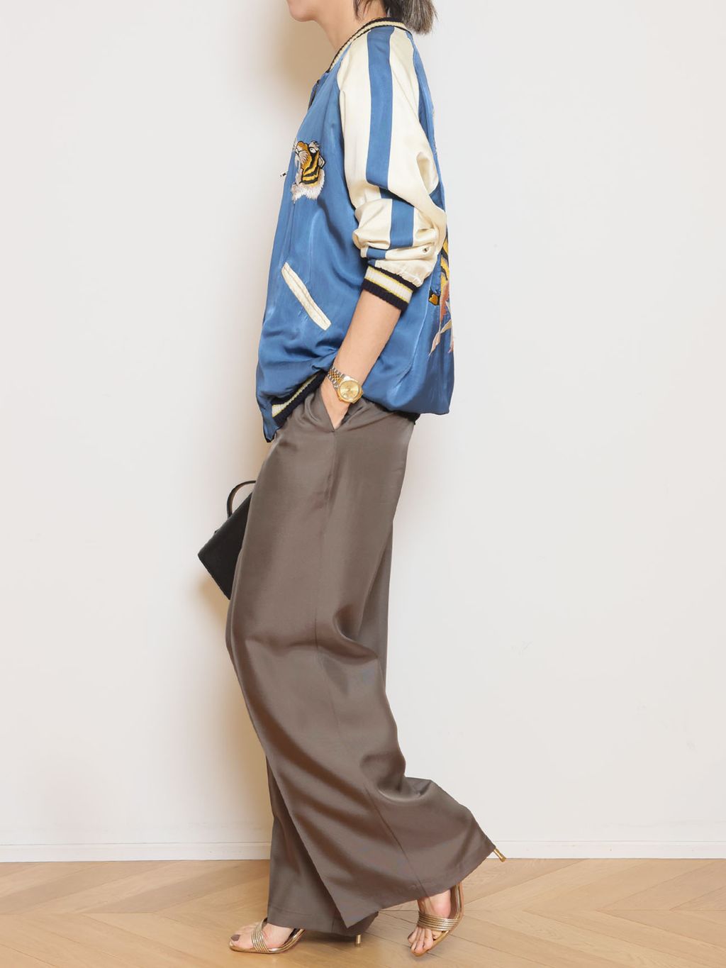 Silk Looker パンツのコーディネートスナップ（MUSE）｜MUSE de