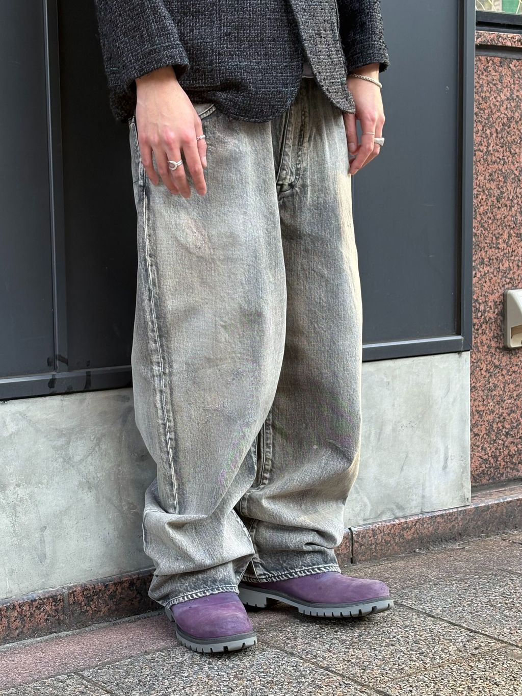 ANCELLM / アンセルム #01 MIDTAPERED 5P DENIM PANTSのコーディネート