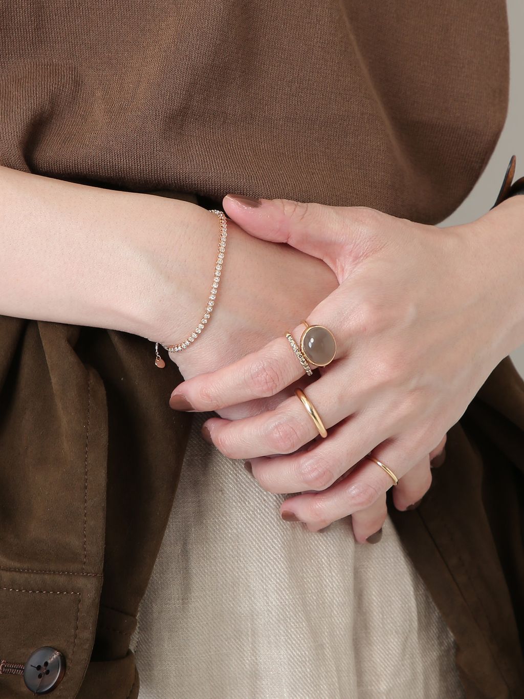 DECOUVERTE 10K moon stone ring ムーンストーン 【公式通販】