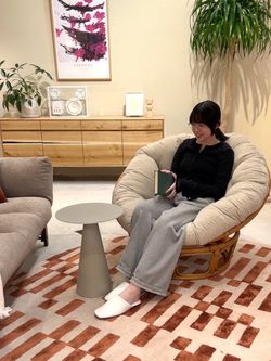 大型商品》WICKER EASY CHAIR 2nd_I ウィッカーイージーチェアの
