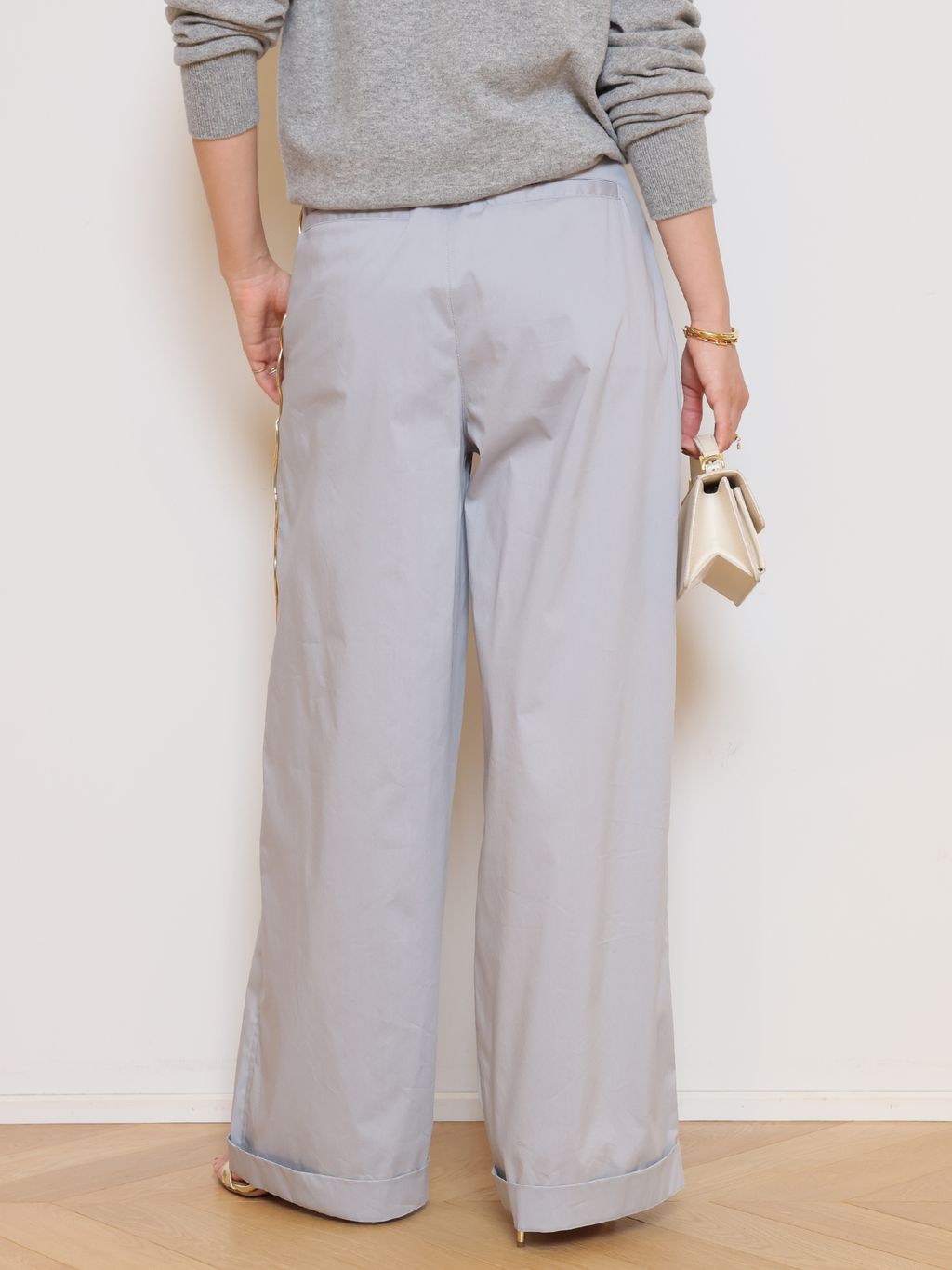 DARKPARK/ダークパーク】DANIELLE CHAIN POPELINE WIDE パンツ