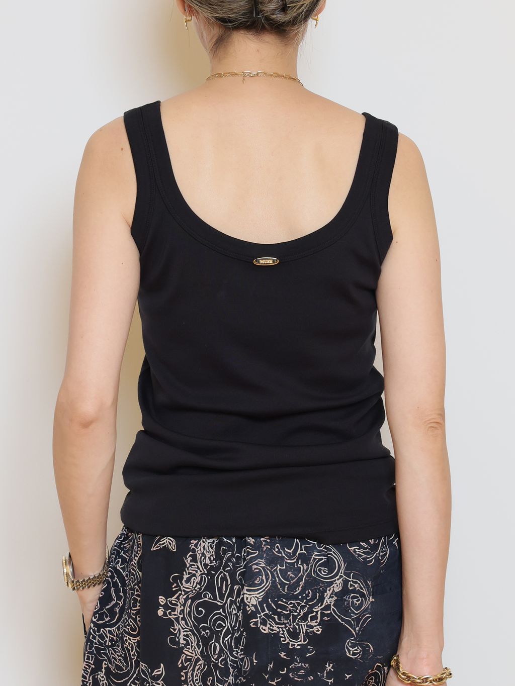 【muse de deuxieme classe】メッシュタンクトップ Mme.CREW タンクトップのコーディネートスナップ（MUSE）｜MUSE de