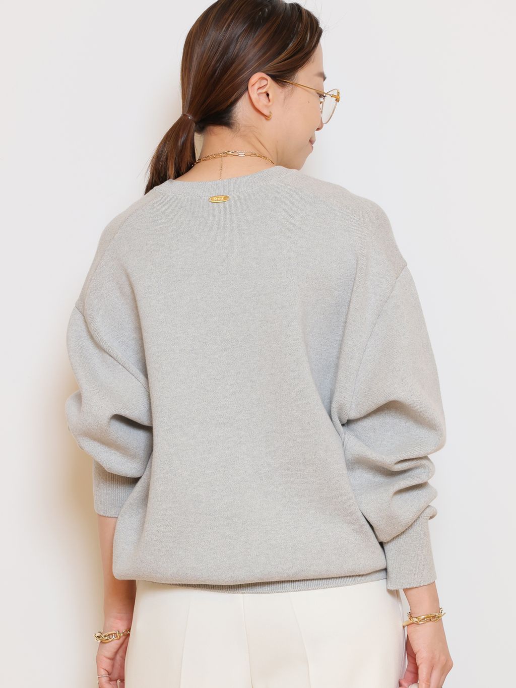 SMOOTH TOP クルーネック プルオーバーのコーディネートスナップ（HASE