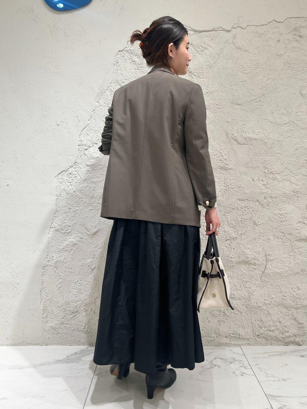 新色有り / 追加》プレーンウィーブダブルブレストジャケットの