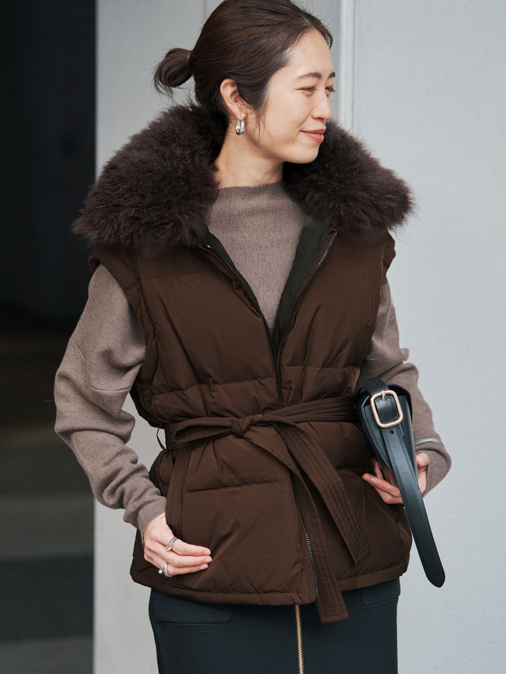 イヴサロモンダウンベスト YVES SALOMON イヴ サロモン ダウンベスト 25WAG00565DOTM/VESTの