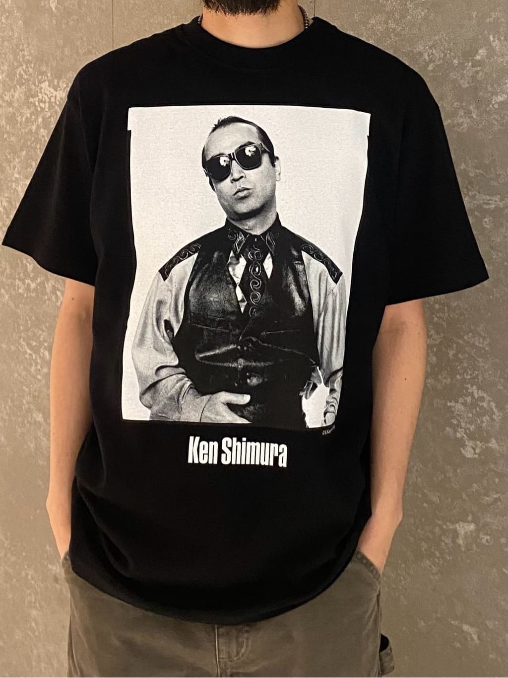 志村けん × JOURNAL STANDARD Tシャツのコーディネートスナップ