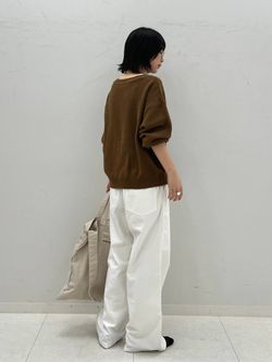 ≪新色 / 追加予約≫カノコ2WAYヘンリーニットのコーディネート