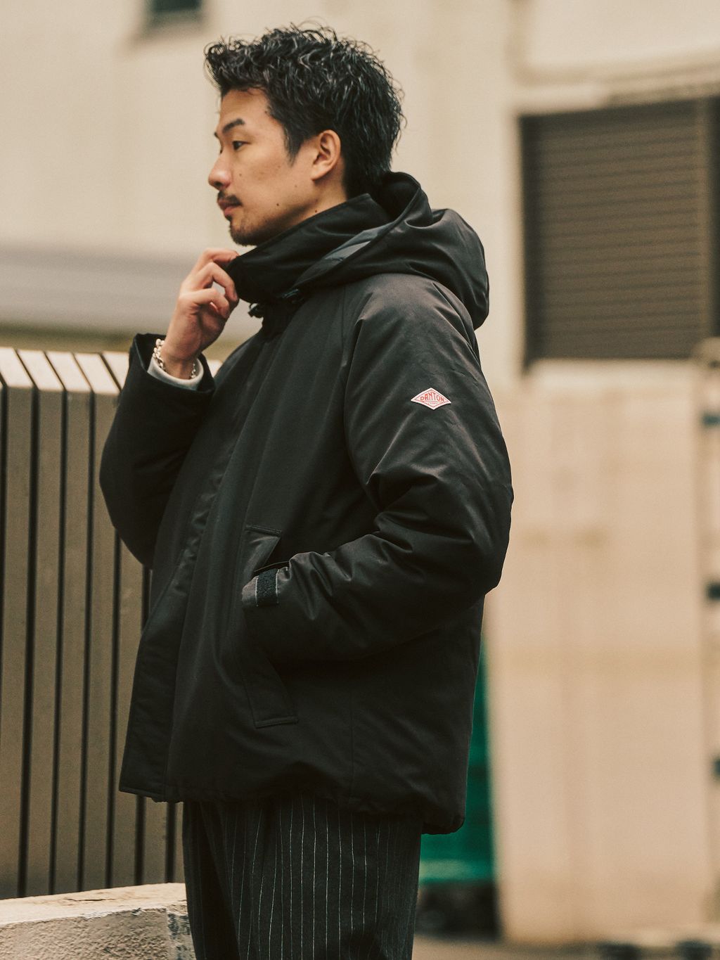 DANTON / ダントン ARMY HOODED JACKETのコーディネートスナップ
