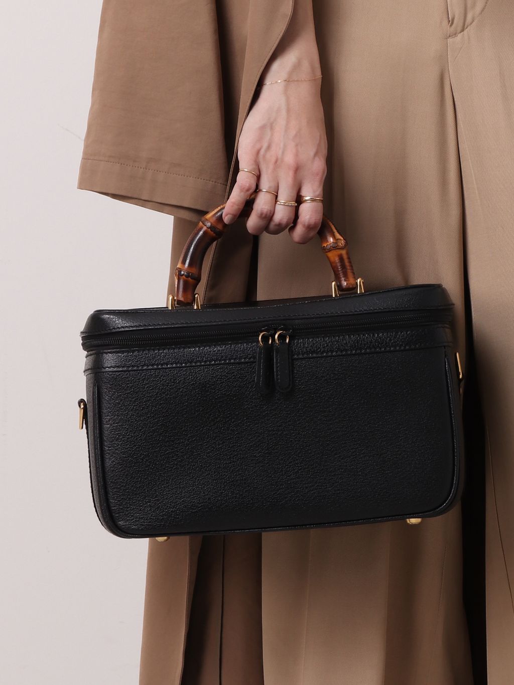 VINTAGE GUCCI/グッチ】Bamboo バニティバッグのコーディネート