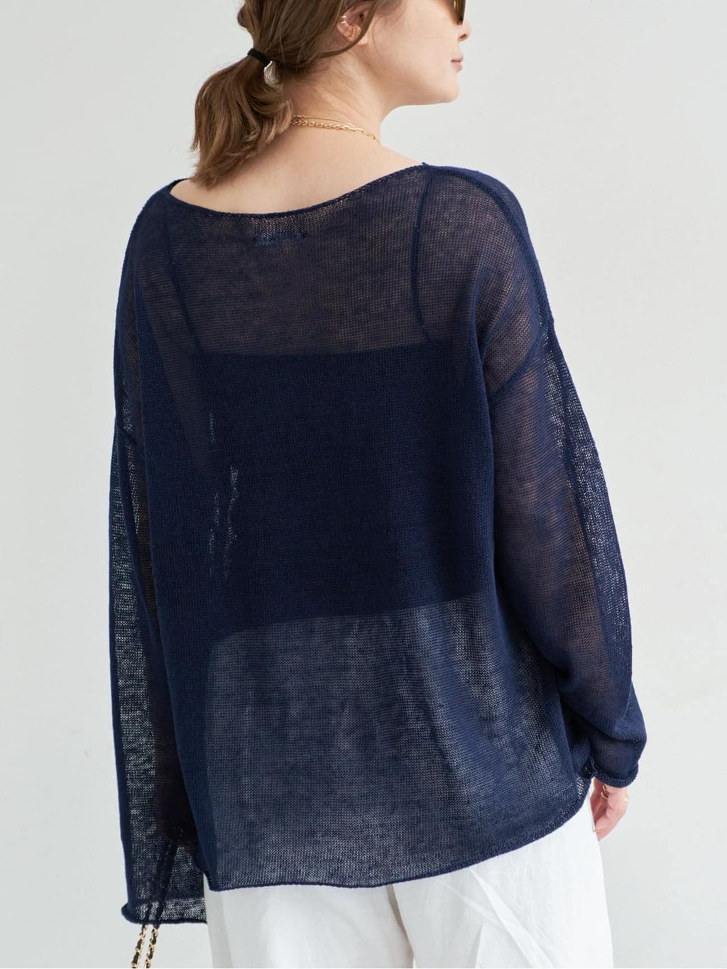 LINO Sheer プルオーバーのコーディネートスナップ（MIZU）｜Deuxieme