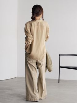 予約》Leather like wash ブルゾンのコーディネートスナップ（Nene