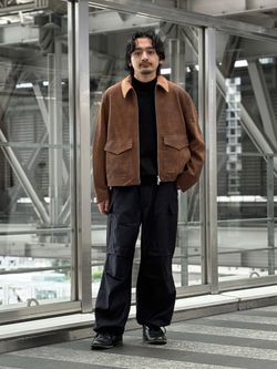 LA BOUCLE (ラブークル) LAMB LEATHER FLIGHT ジャケットの