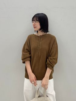 ≪新色 / 追加予約≫カノコ2WAYヘンリーニットのコーディネート