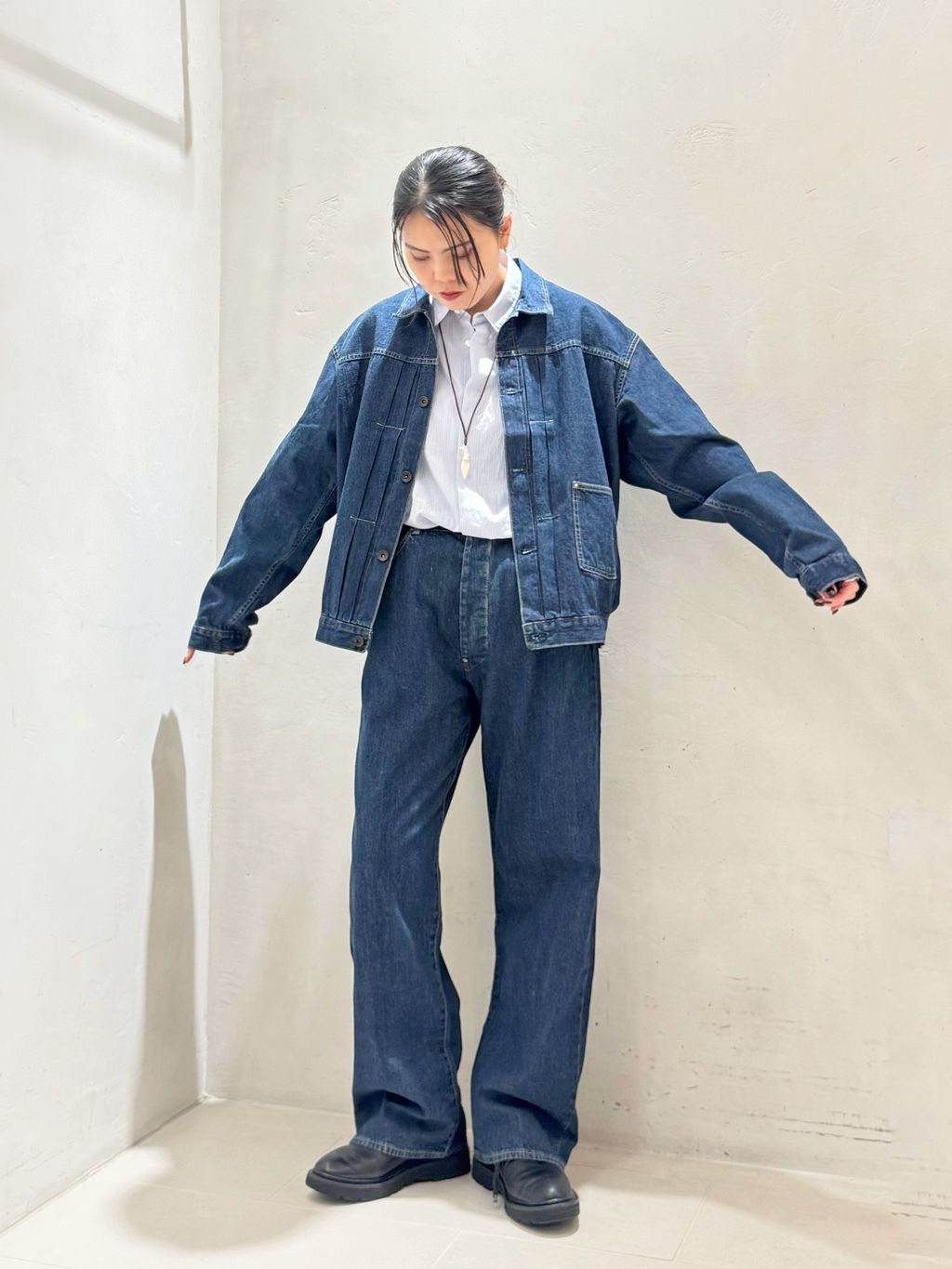 chimala】 UNISEX 12.5OZ DENIM WAIST ADJUSTAのコーディネート