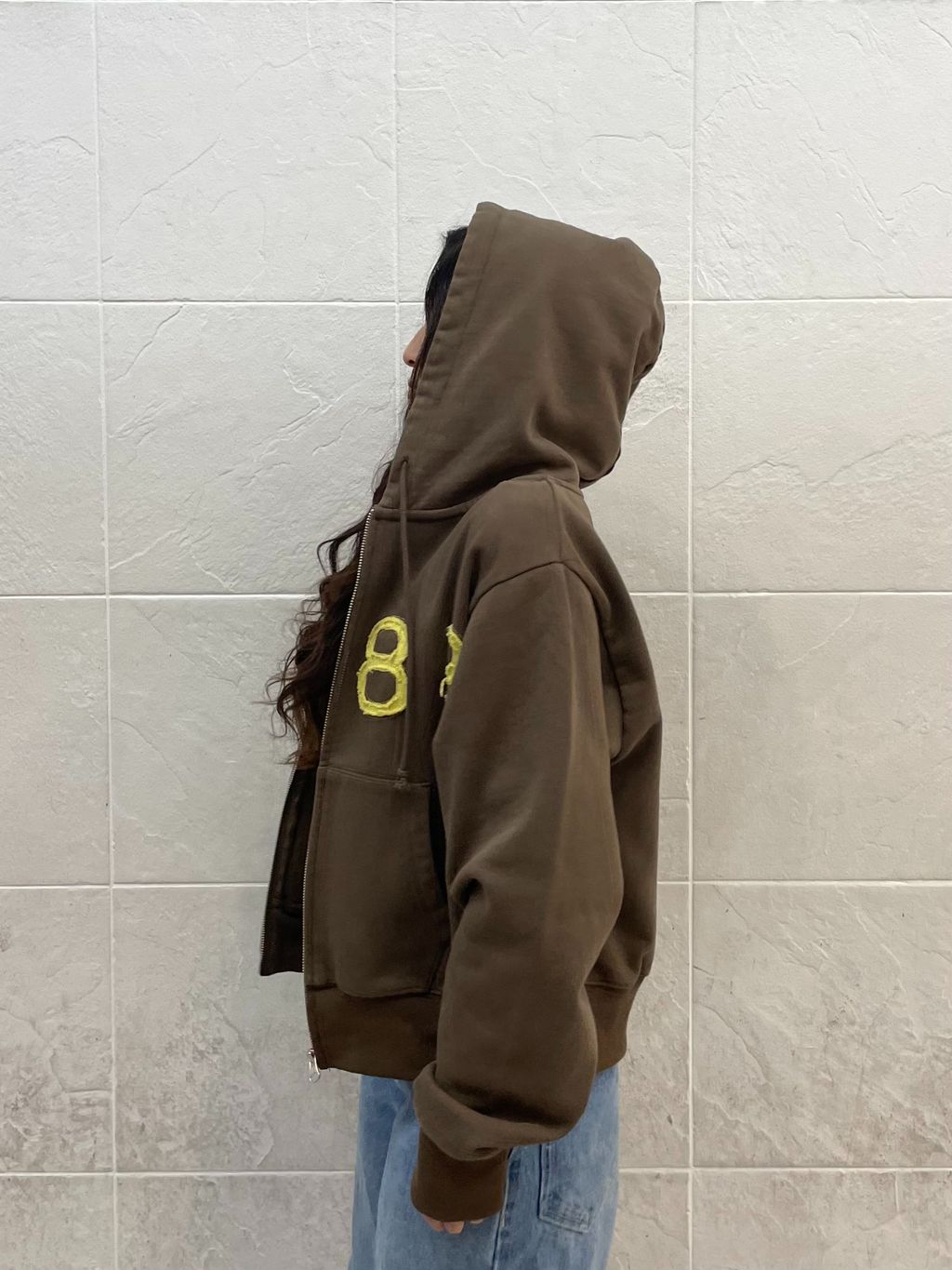 追加2》IPU83 Flont Zip Hoodieのコーディネートスナップ（rinka