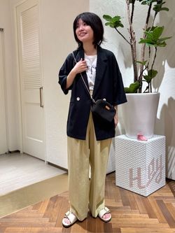 WEB限定/追加》リネンレーヨンハーフスリーブジャケット（その他