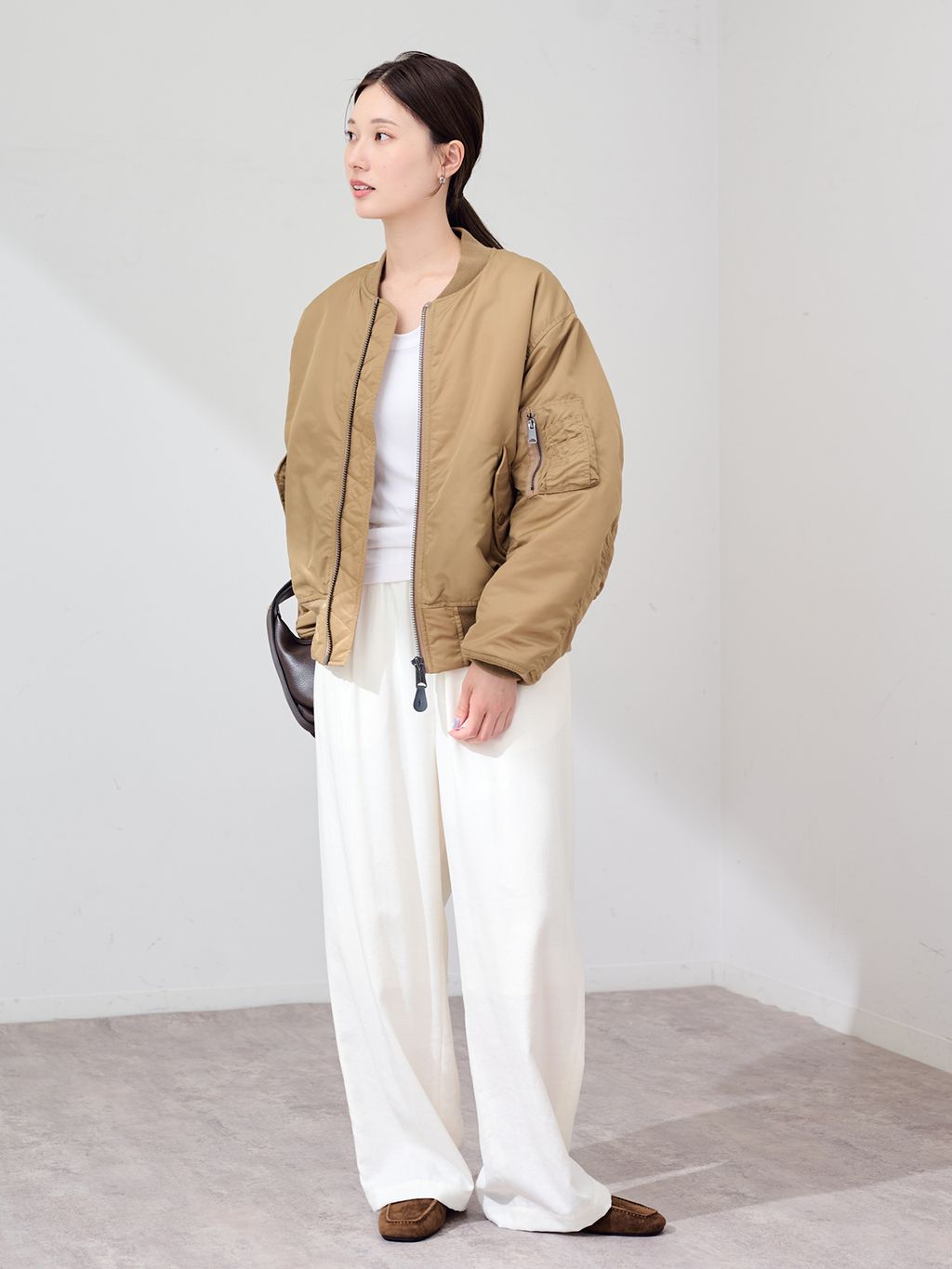 ≪予約≫TOP KHAKI/トップカーキ MA-1ナイロンジャケットの