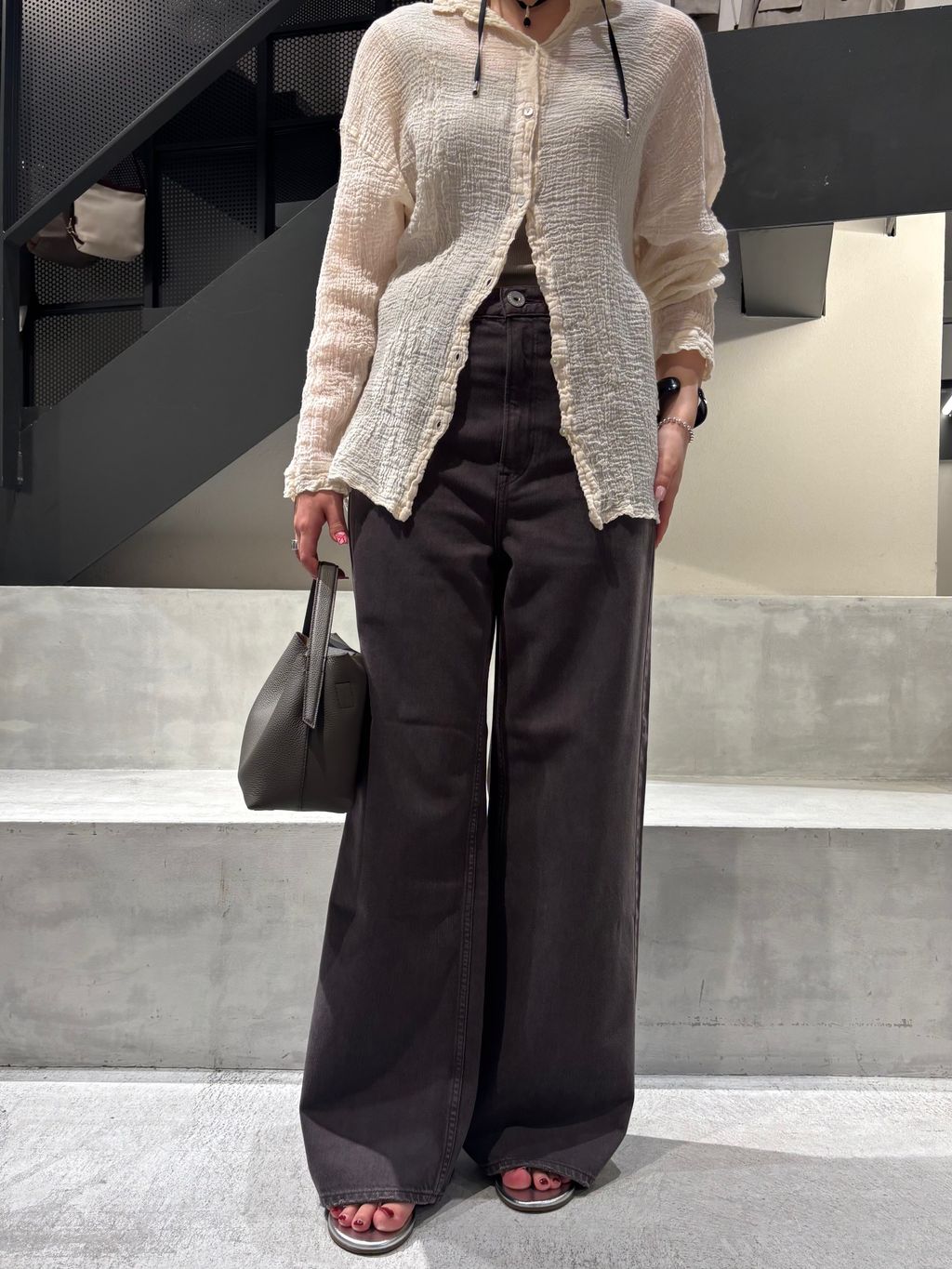 トップス IENA LES ATELIERS FRANCAIS DE CONFECTION 追加》LES ATELIERS FRANCAIS DE CONFECTION Blouse Desert