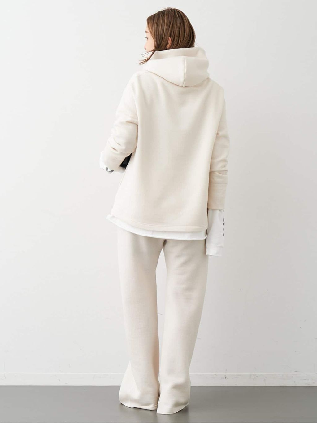 Prime wool フリースパンツのコーディネートスナップ（MIZU