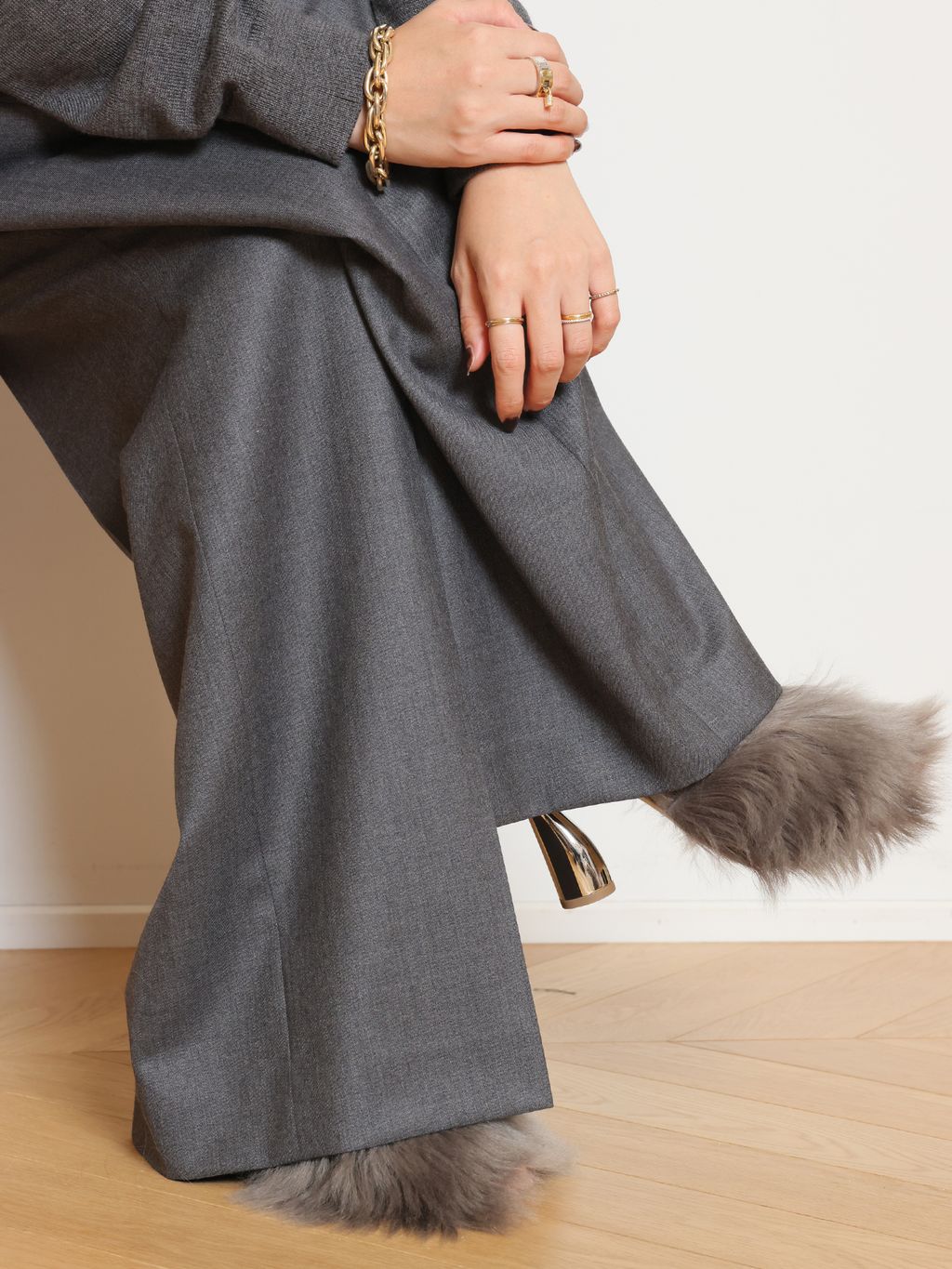 WOOL TUCK パンツのコーディネートスナップ（HASE）｜MUSE de Deuxieme