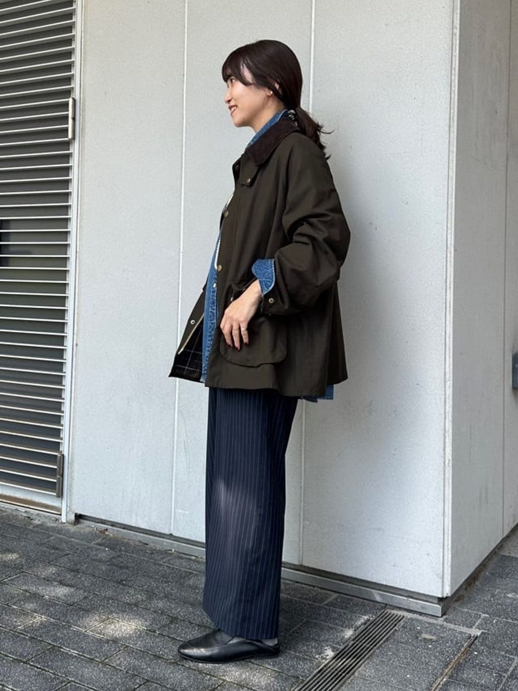 Barbour/バブアー SLOBE別注 Short BEDALEのコーディネートスナップ