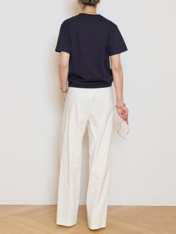STRETCH TWILL タックパンツのコーディネートスナップ（MUSE）｜MUSE