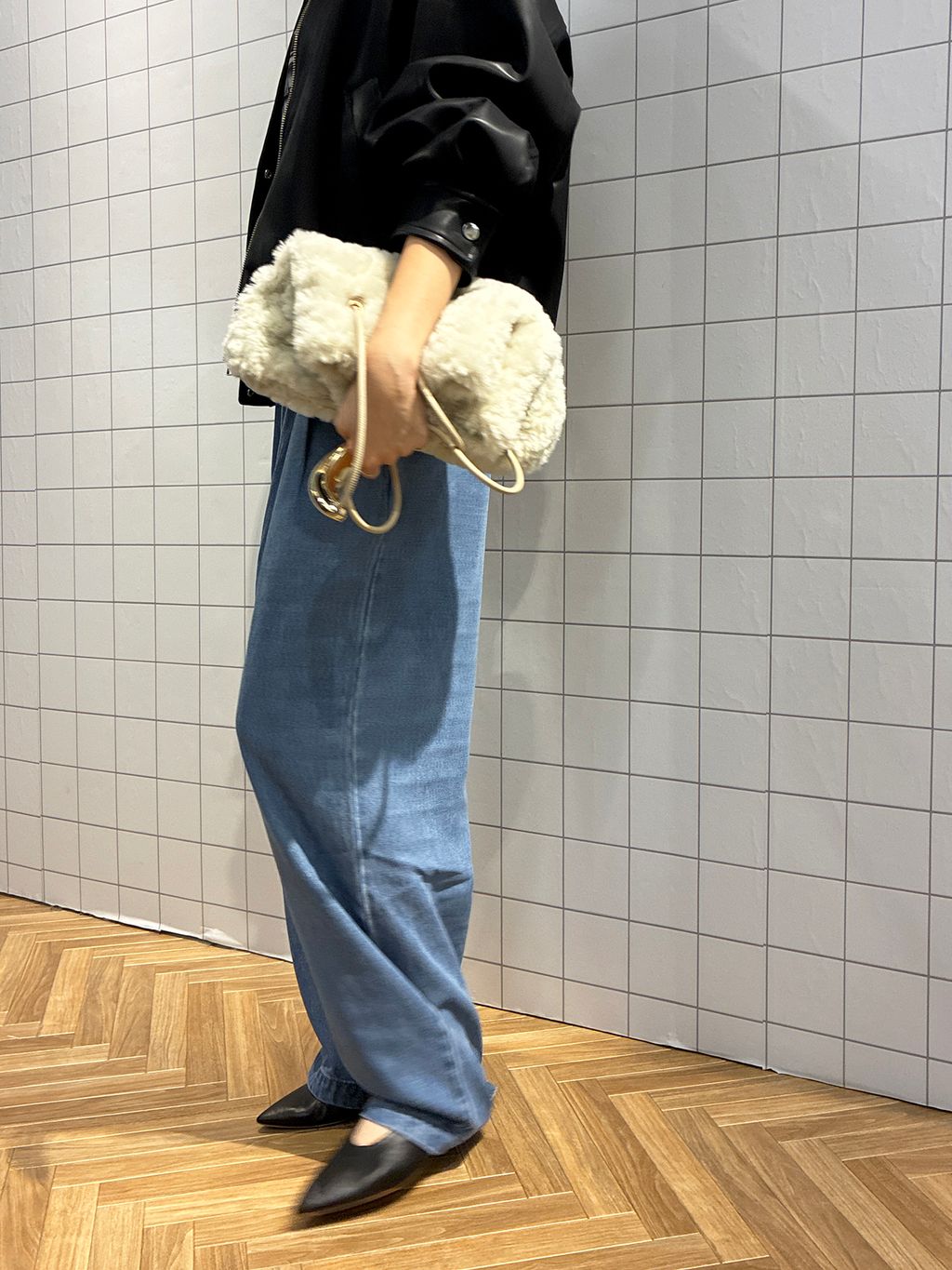 WEB限定/3サイズ展開/追加5》LEDENIM TUCK TROUSERデニムの