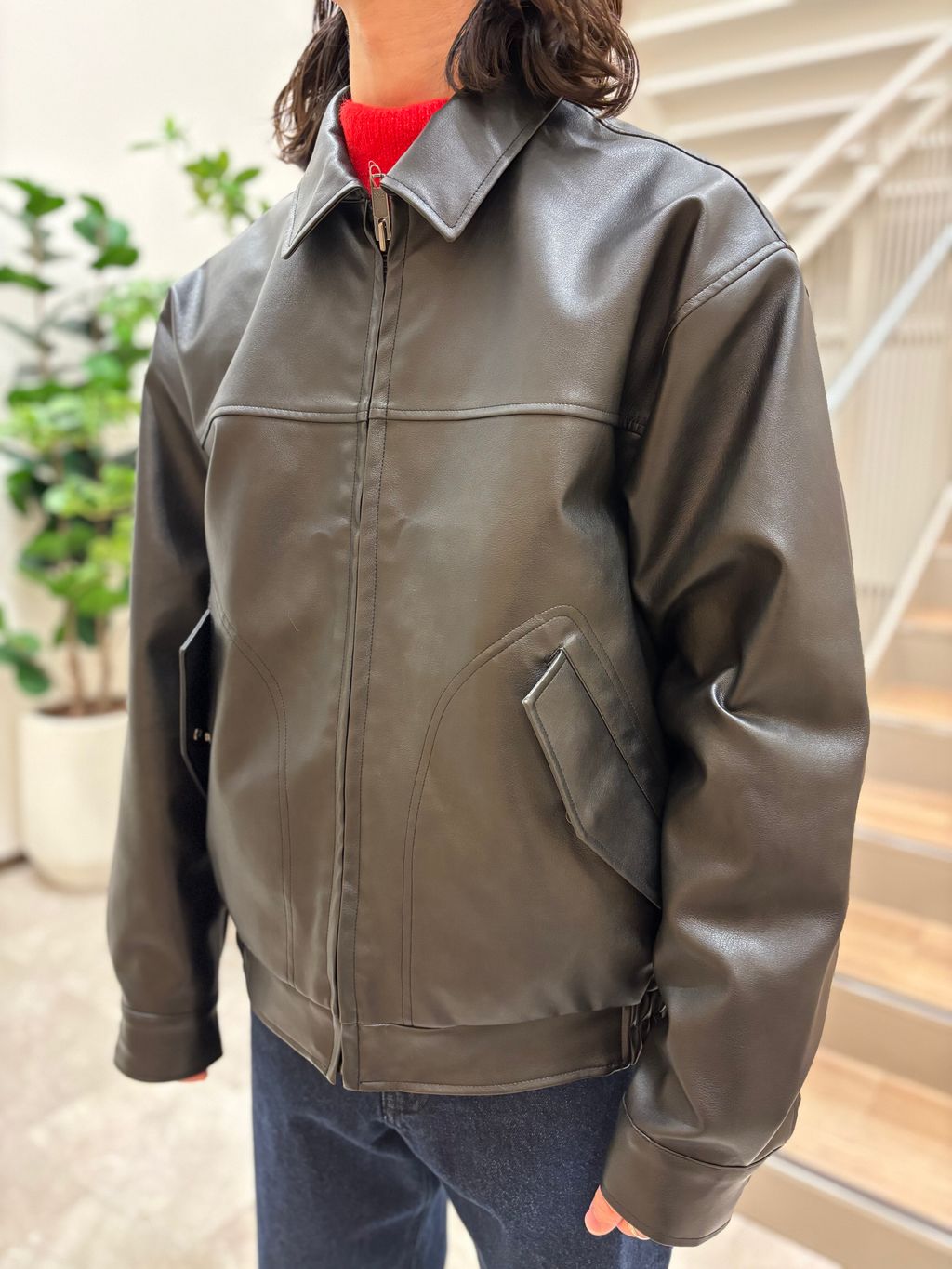 入手困難⭐︎90s Eddie bauer 牛革 短丈カウレザーブルゾン 90s Eddie Bauer Leather Jacket | VOSTOK