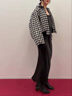 IENA LA BOUCLE ハウンドトゥースツィードブルゾンのコーディネート 