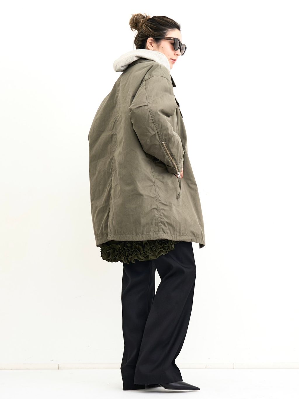 予約》LISIERE MILITARY COATのコーディネートスナップ（BUYER.N）｜L
