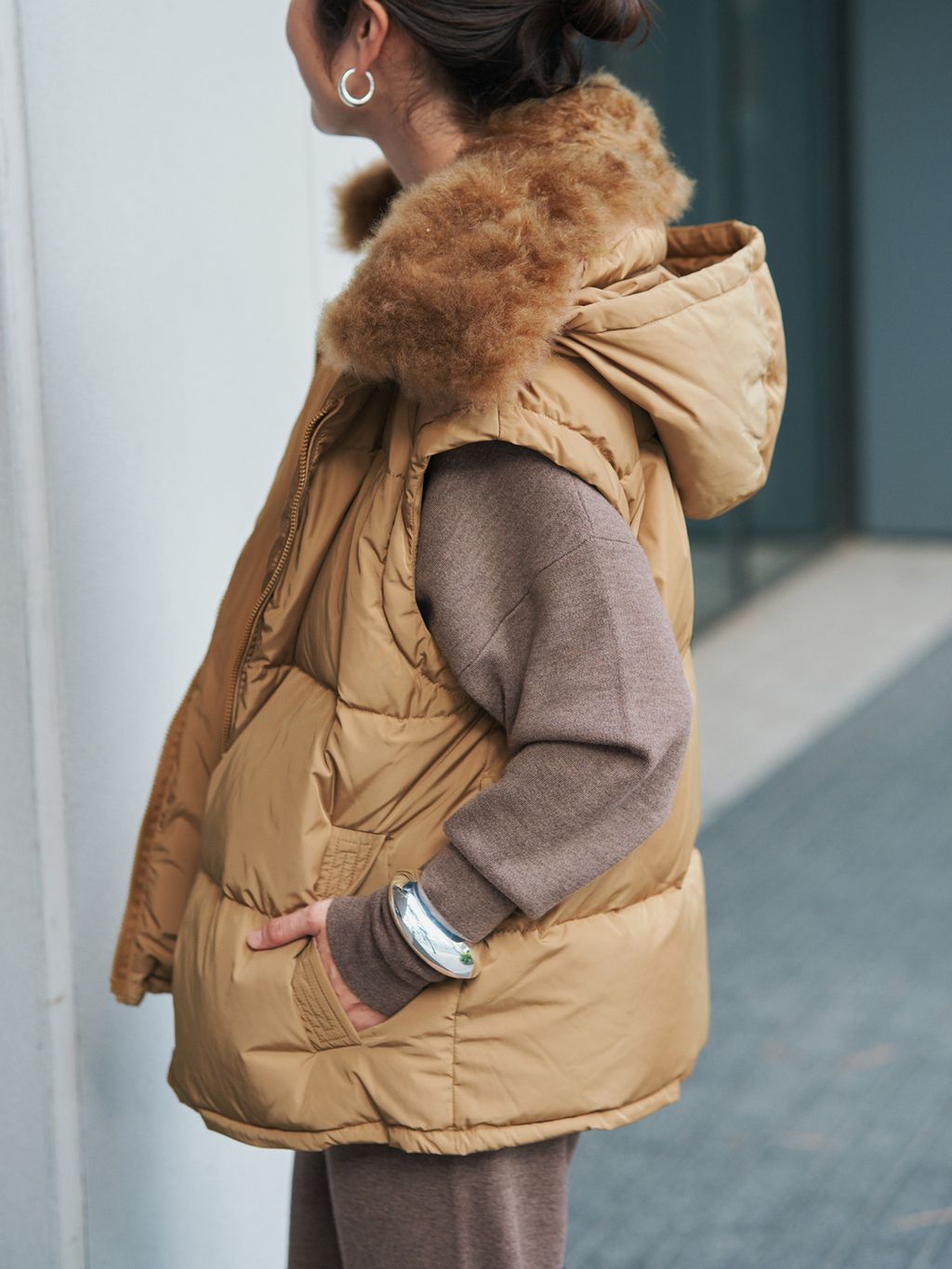 YVES SALOMON イヴ サロモン ダウンベスト 25WAG00565DOTM/VESTの