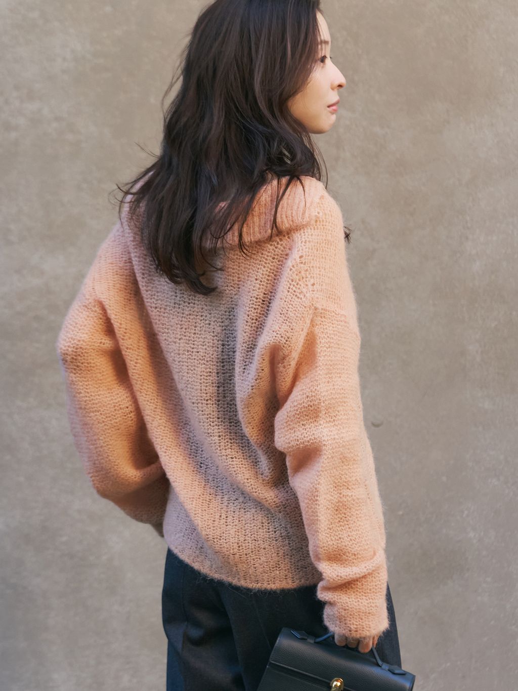 追加》ALPACA MIX BUTTON ニット 3のコーディネートスナップ（Nene