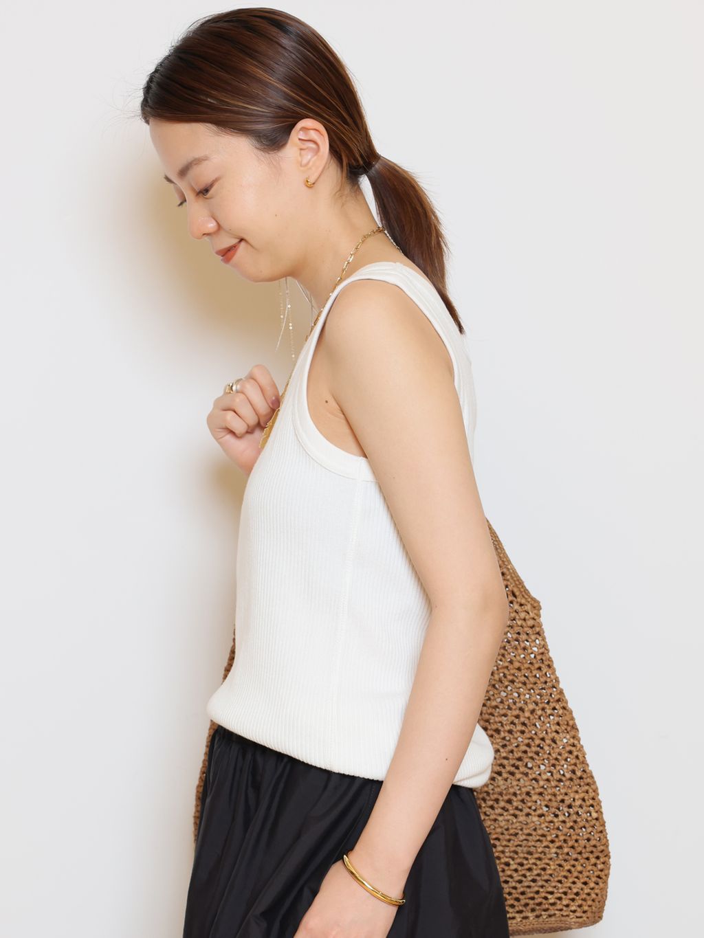 JOHNBULL/ジョンブル】ピグメントハリヌキTANKTOPのコーディネート