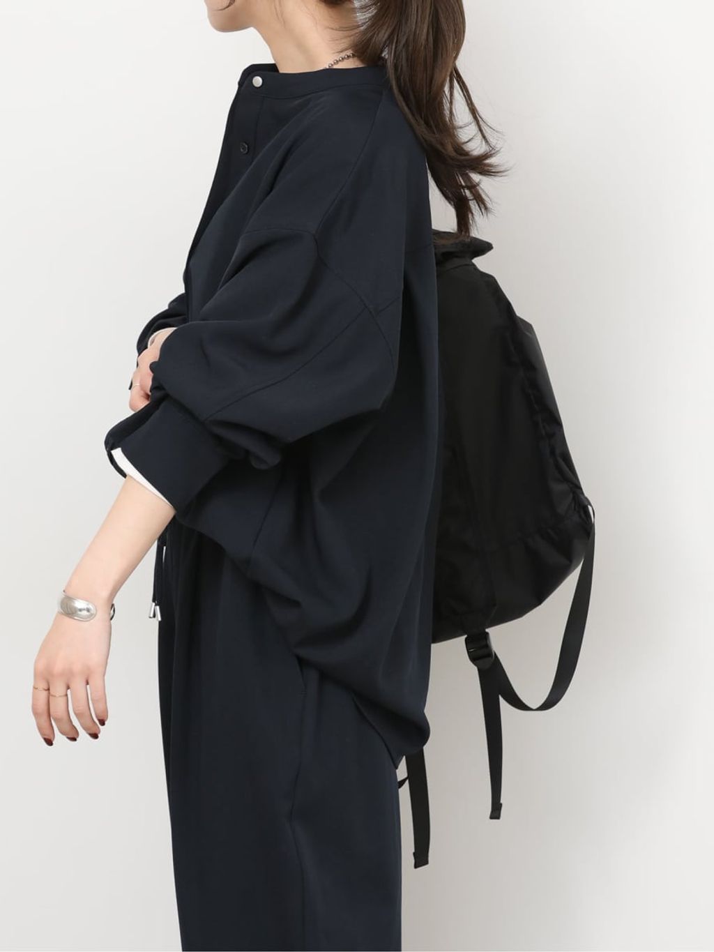 □《一部WEB限定》［2点セット］メランジツイルセットアップの