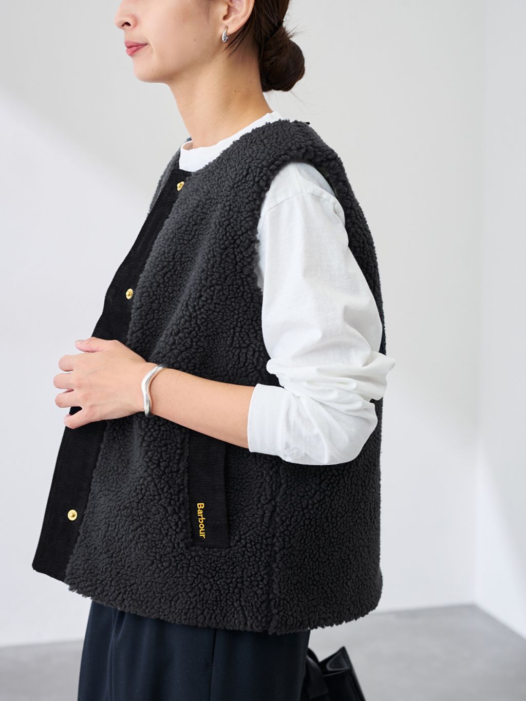 ◾️フレームワークBARBOUR/バブアー dulsie ライナー BARBOUR/バブアー DULSIE LINERのコーディネートスナップ（miki