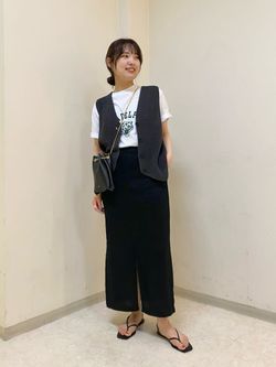 追加》ニットジレのコーディネートスナップ（Reina）｜SLOBE IENA