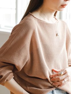 WEB&なんばCITY店限定》ペーパーヤーン裏天竺プルオーバー(natsu