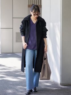 VACHEMENT/ヴァシュモン 別注 リバーシブルボアコートのコーディネート